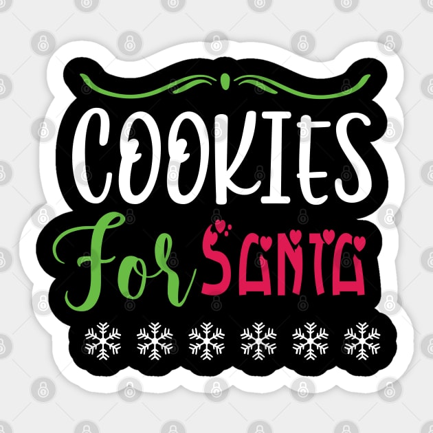 Cookies For Santa Sticker by bob2ben